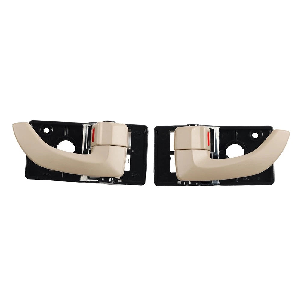 Set of 2 Interior Door Handles for Hyundai Tucson (2005–2009) ABS Beige