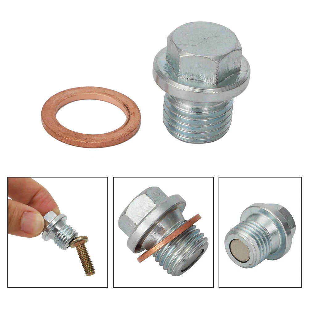 Magnetic Oil Drain Bolt Plug with Gasket MDP541S for Mercedes Benz