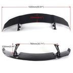 Adjustable Carbon Fiber Rear Trunk Spoiler for Universal Fit
