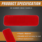 Driver Side Rear Bumper Reflector for Ford Transit (2014–2023) BK2Z-13A565-A Red ABS