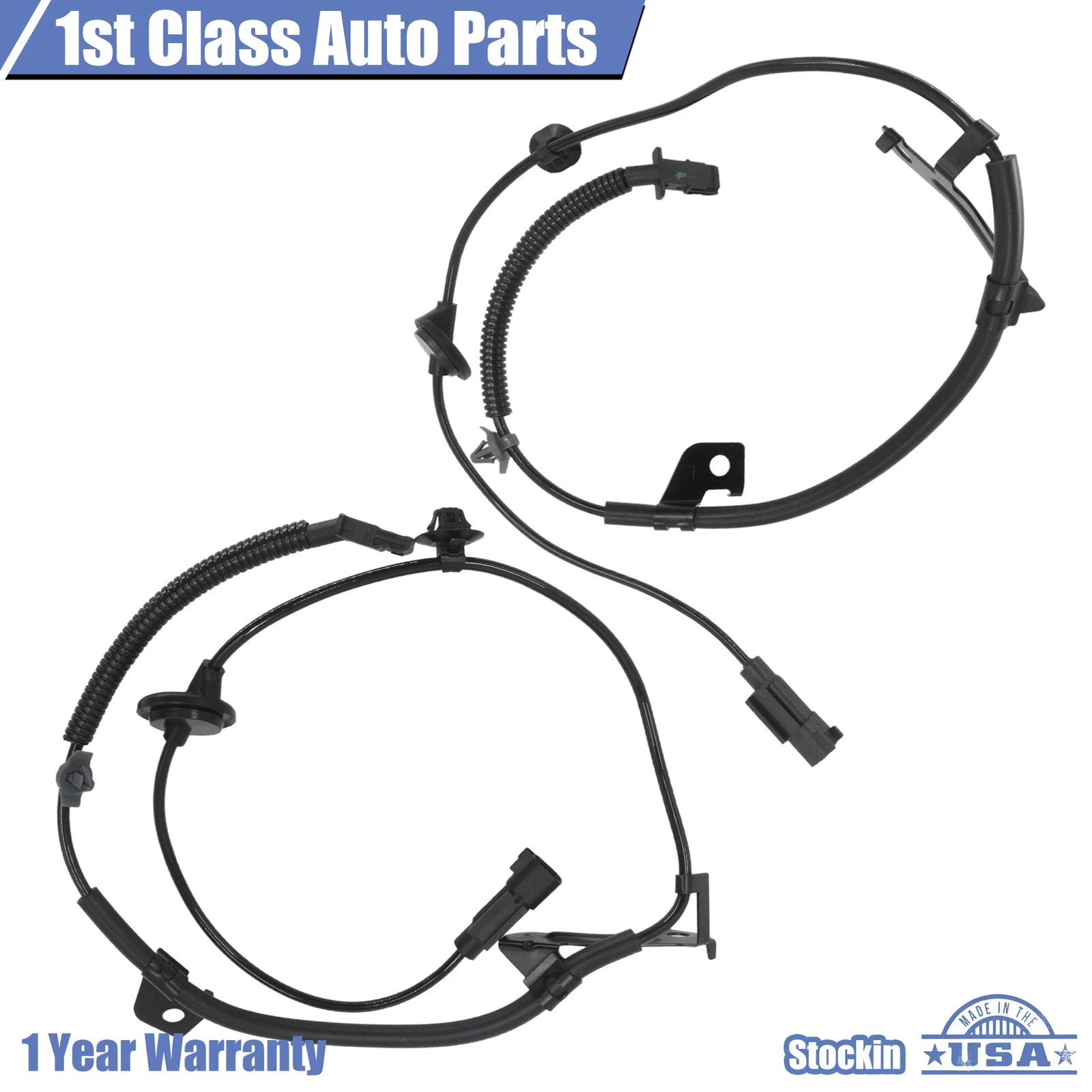 Set of 2 ABS Wheel Speed Sensors for Dodge Caliber Jeep Patriot (2007–2012)