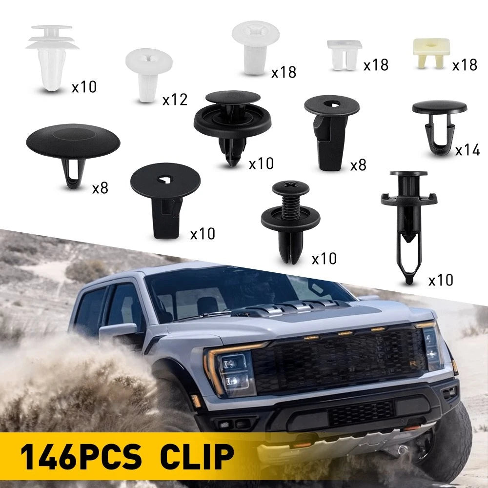 Set of 146 Retainer Clips for Toyota