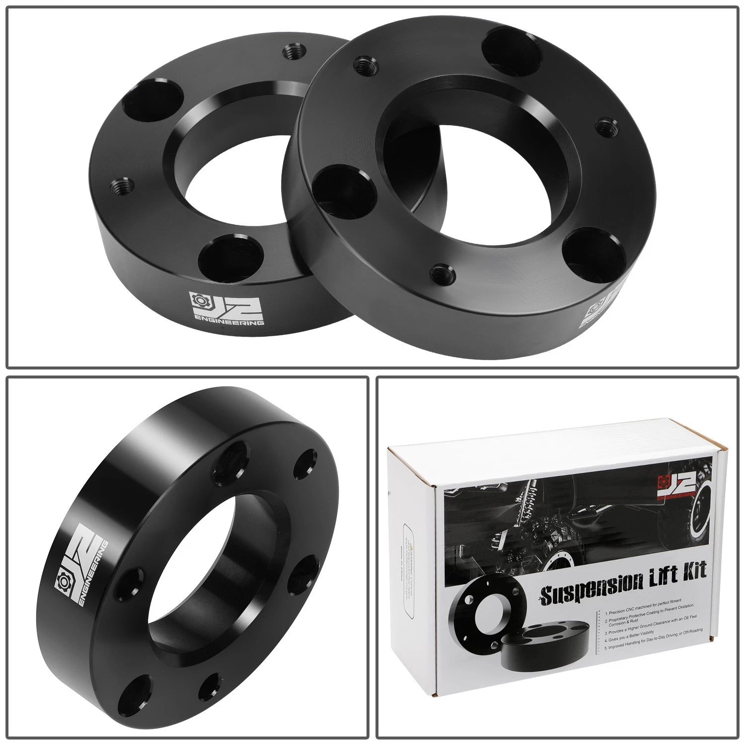 2" Strut Lift Kit Spacers for Silverado Sierra (2007–2022)