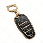 6 Button TPU Key Fob Cover for Hyundai Sonata Tucson Santa Fe (2010–2020)