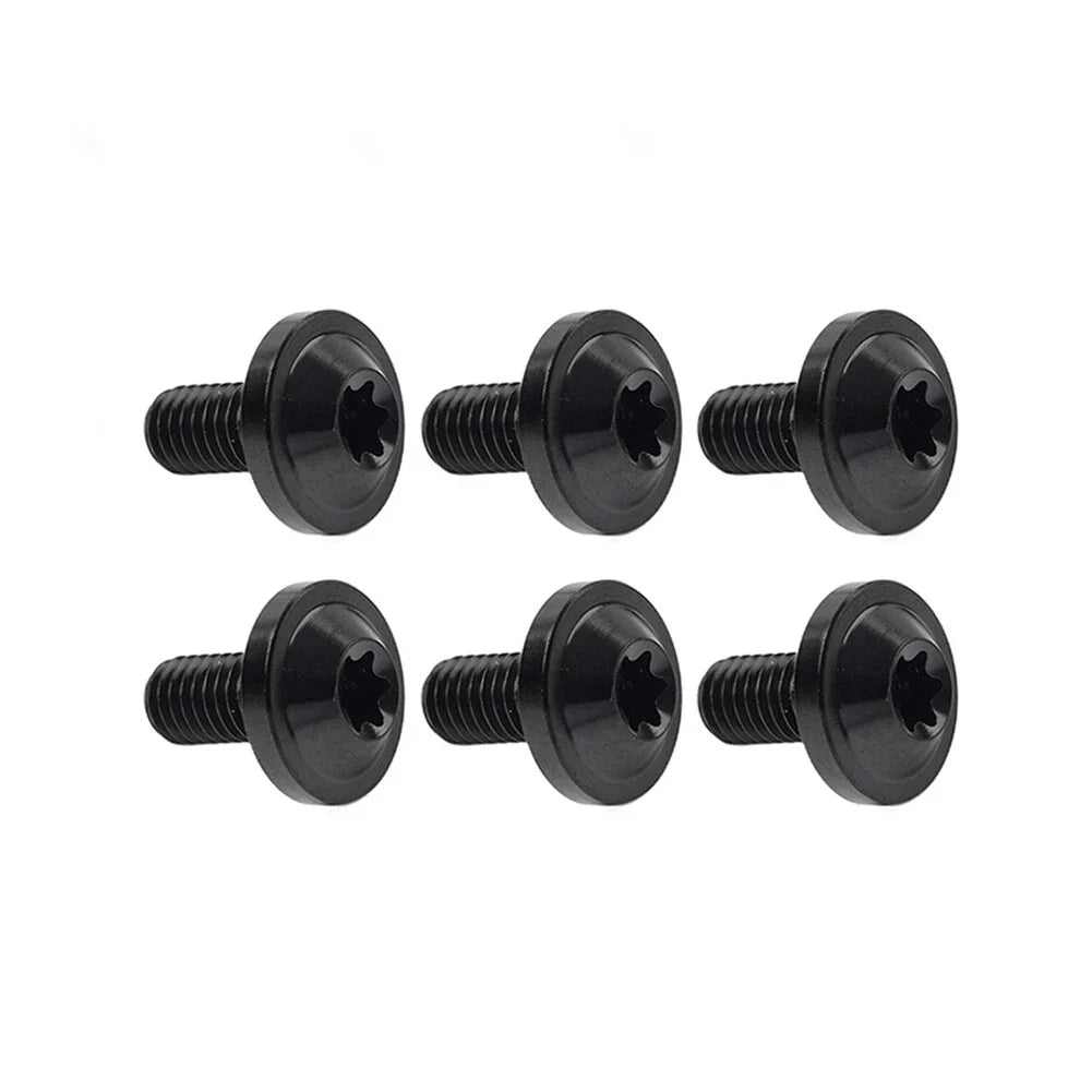 6 x Black Titanium M6x10mm Torx Head Bolts for Bike Motorcycle
