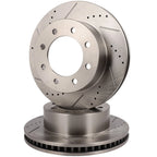Front Drilled Slotted Brake Rotors for Dodge Ram 2500 (2003–2008)