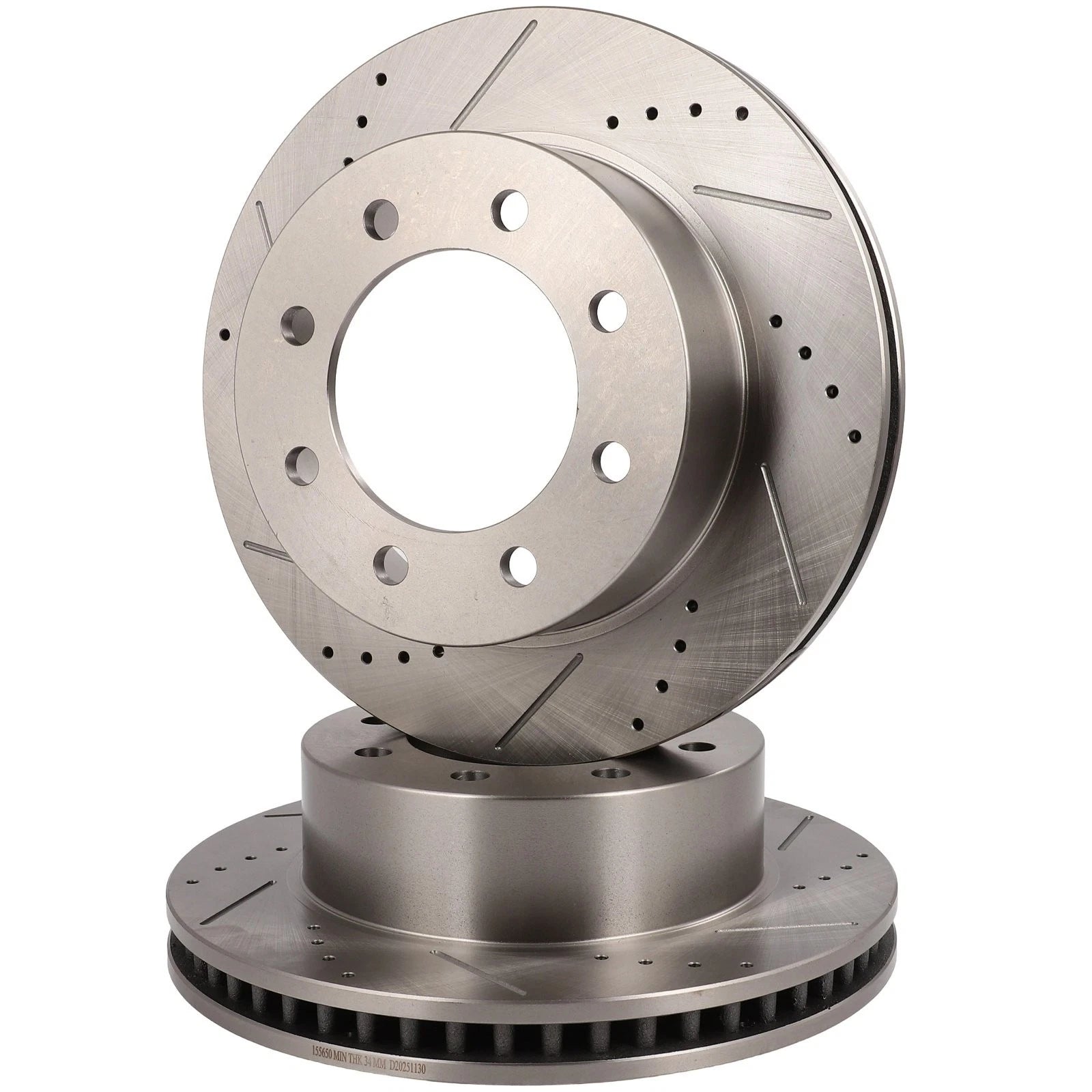 Front Drilled Slotted Brake Rotors for Dodge Ram 2500 (2003–2008)