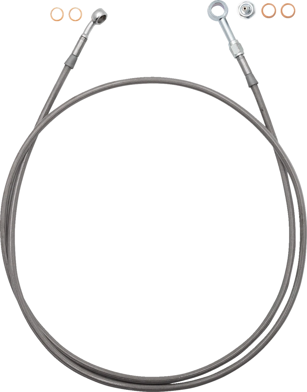 EZ Install Brake Line for FAT BAGGERS INC. (100065) - 65" Stainless Steel Braid