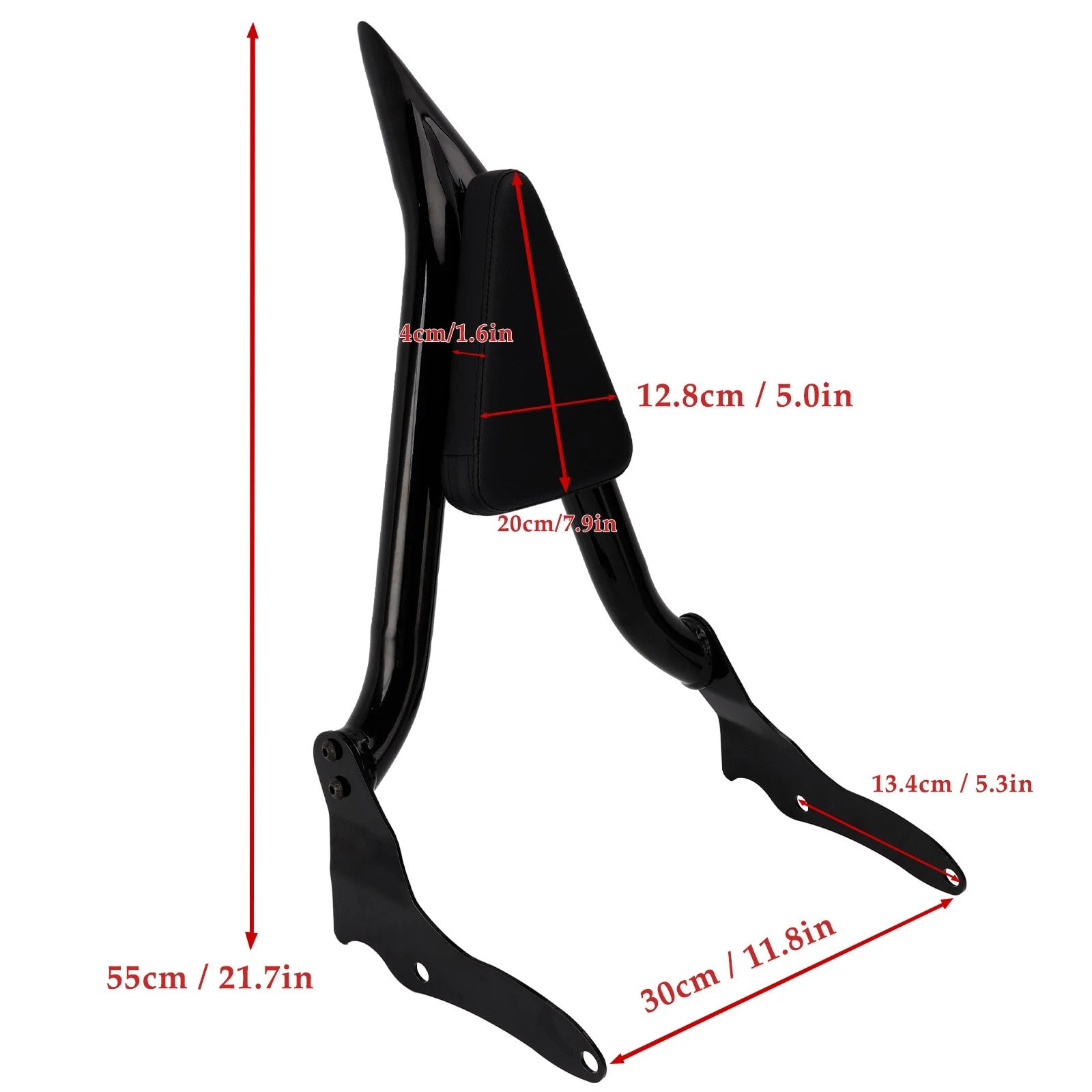Passenger Sissy Bar Backrest for Yamaha Bolt XV950 XVS950 R-Spec (2014–2024)