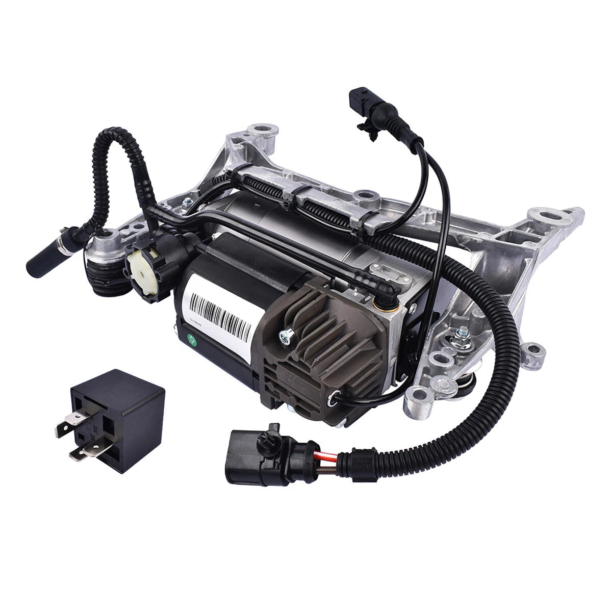 Air Suspension Compressor Pump w/ Relay for Audi Q7 (2007–2015) 4L0698007A