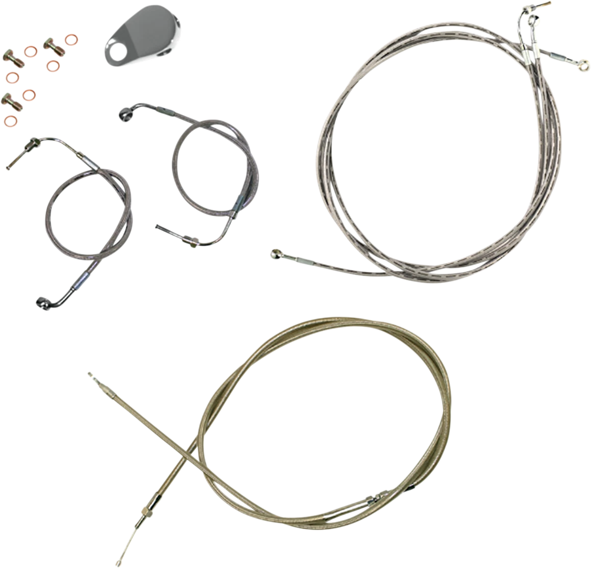 Handlebar Cable/Brake Line Kit for LA Choppers Mini Ape Hanger