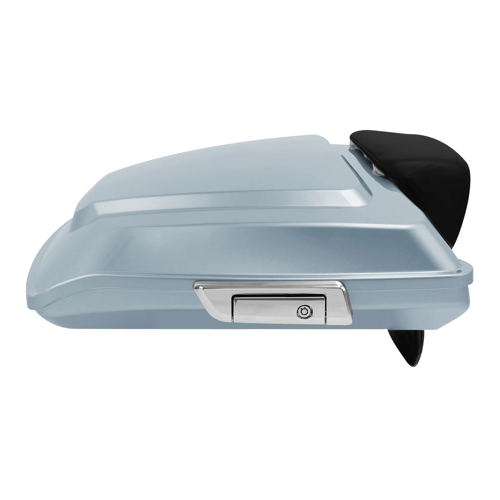 Silver Razor Trunk Backrest for Harley Touring Street Glide (2014–2023)