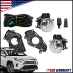 Fog Lights for Toyota RAV4 (2019–2023) - Halogen Front Bumper Lamp