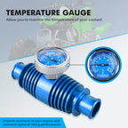 7/8" Radiator Inline Temperature Gauge for Yamaha Raptor 700 (2006–2026)
