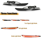 Smoked Lens LED Rear Bumper Brake Light Tail Lamps for Ford Fusion (2013–2018)