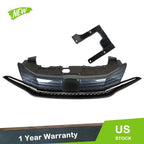 Front Upper Bumper Grille with Chrome Trim for Honda Civic (2014–2015)