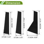 6 Pcs Pillar Window Trim for Chevy Captiva (2019–2023) Black