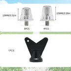 12pcs Soccer Boot Studs Aluminum Alloy 5mm Thread for Soccer Boots