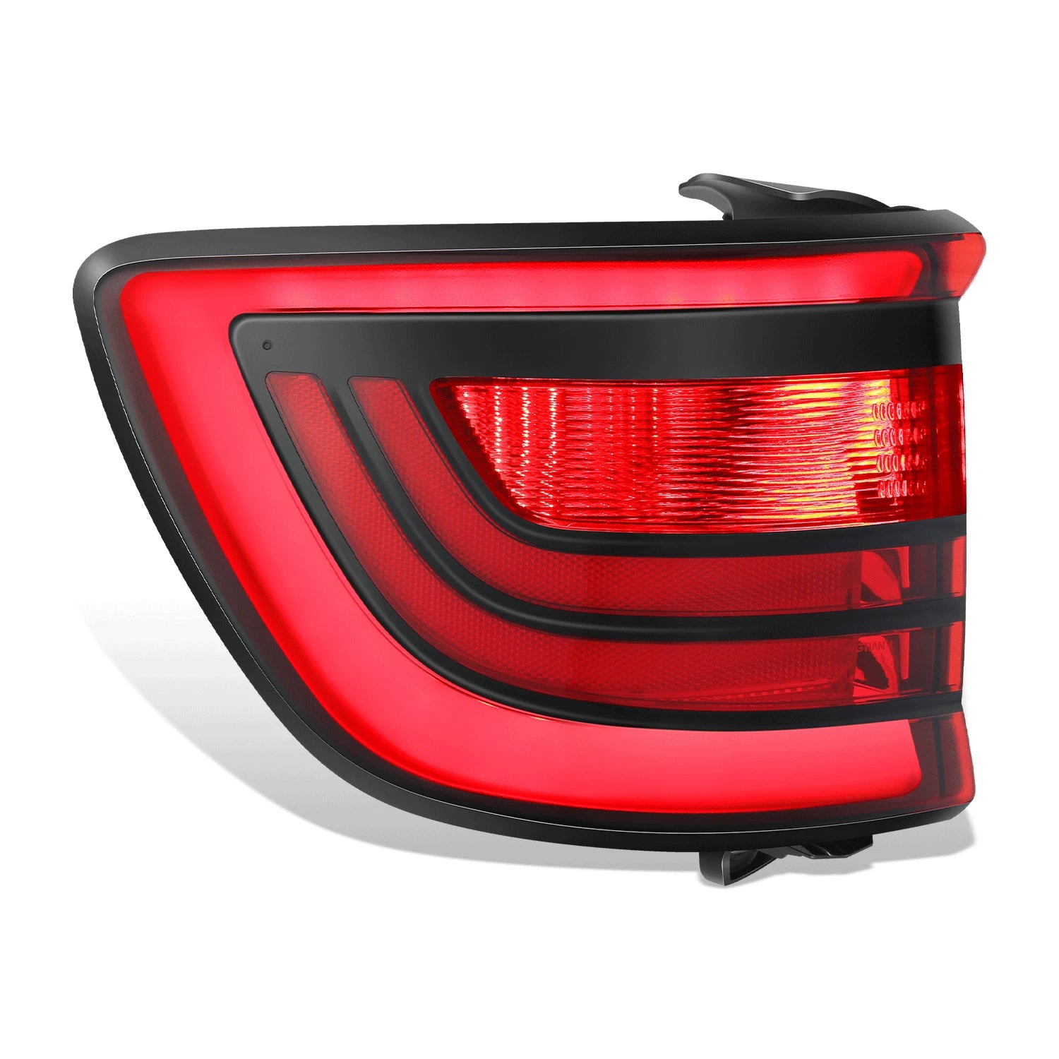 Chrome Red LED Tail Light Assembly for Dodge Durango (2014–2022)