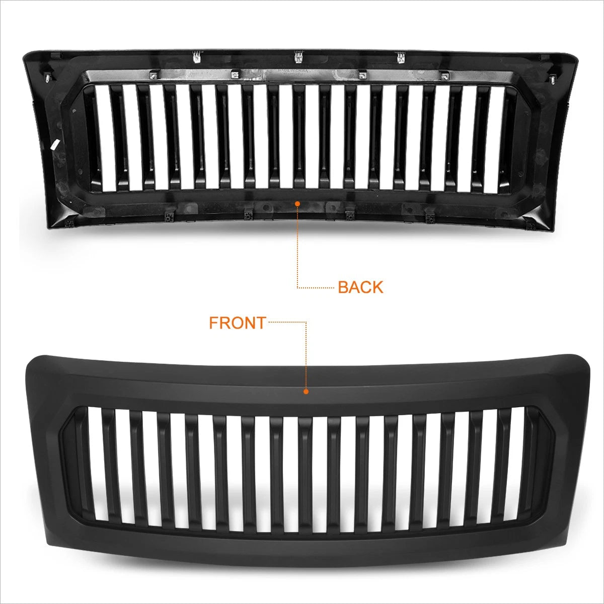Matte Vertical Fence Grille for Ford F150 (2009–2014)