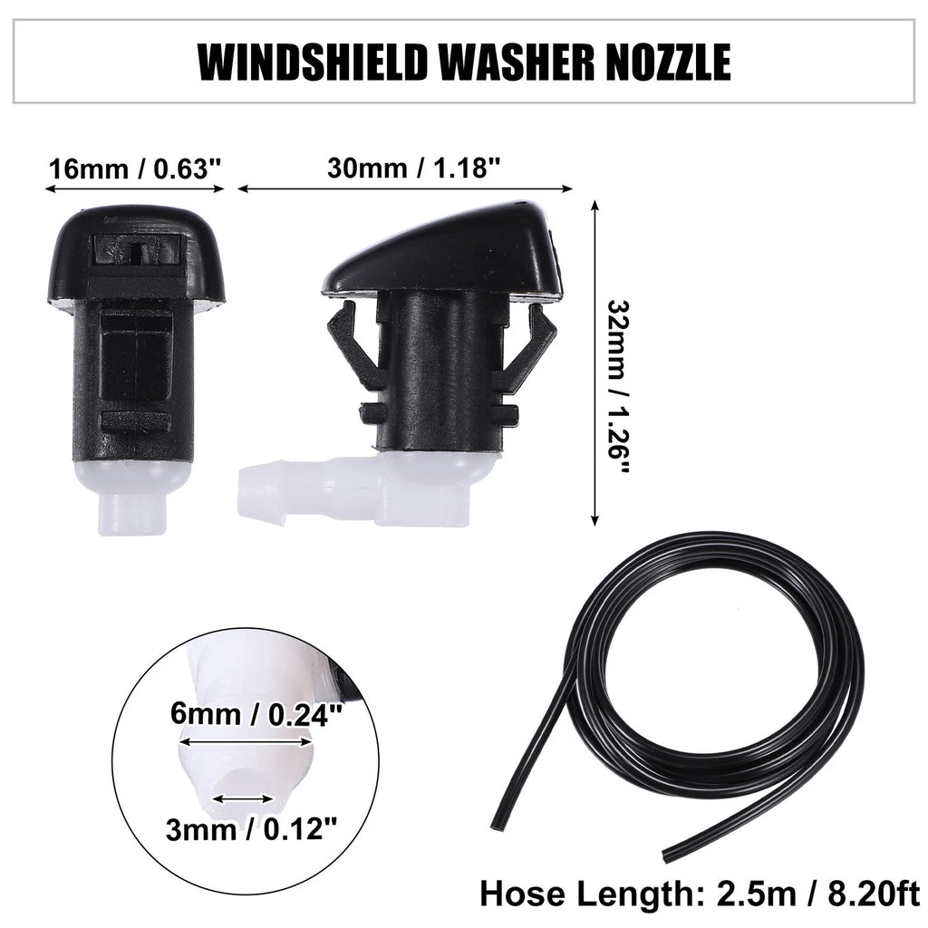 Set of 2 Windshield Washer Nozzles No. 68269108AA for Dodge Durango (2011–2023)