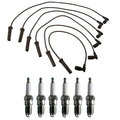 Denso 7mm Wire Set & 6 U-Groove Spark Plugs for Chevy GMC 4.3L V6 (1996–2002)