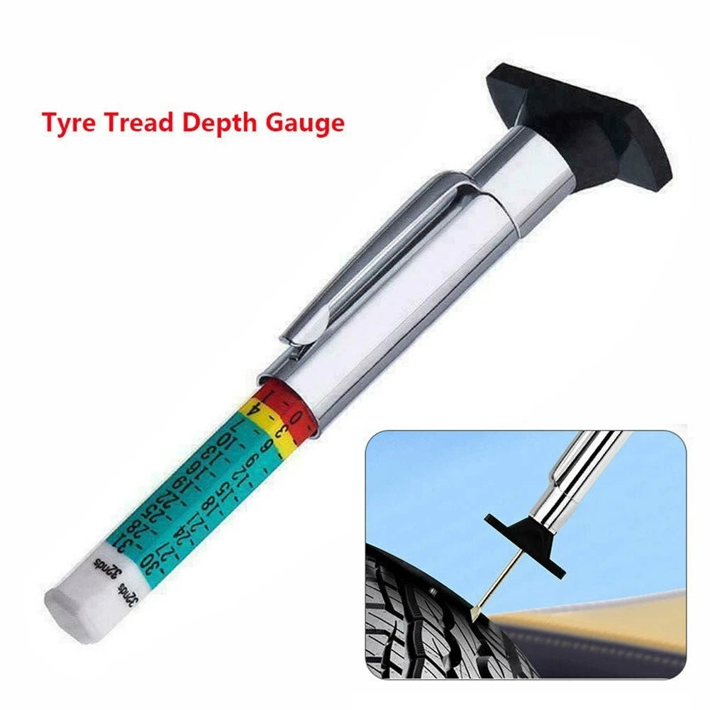 Tyre Tread Depth Gauge for Car, Van, Truck, Scooter (Universal)