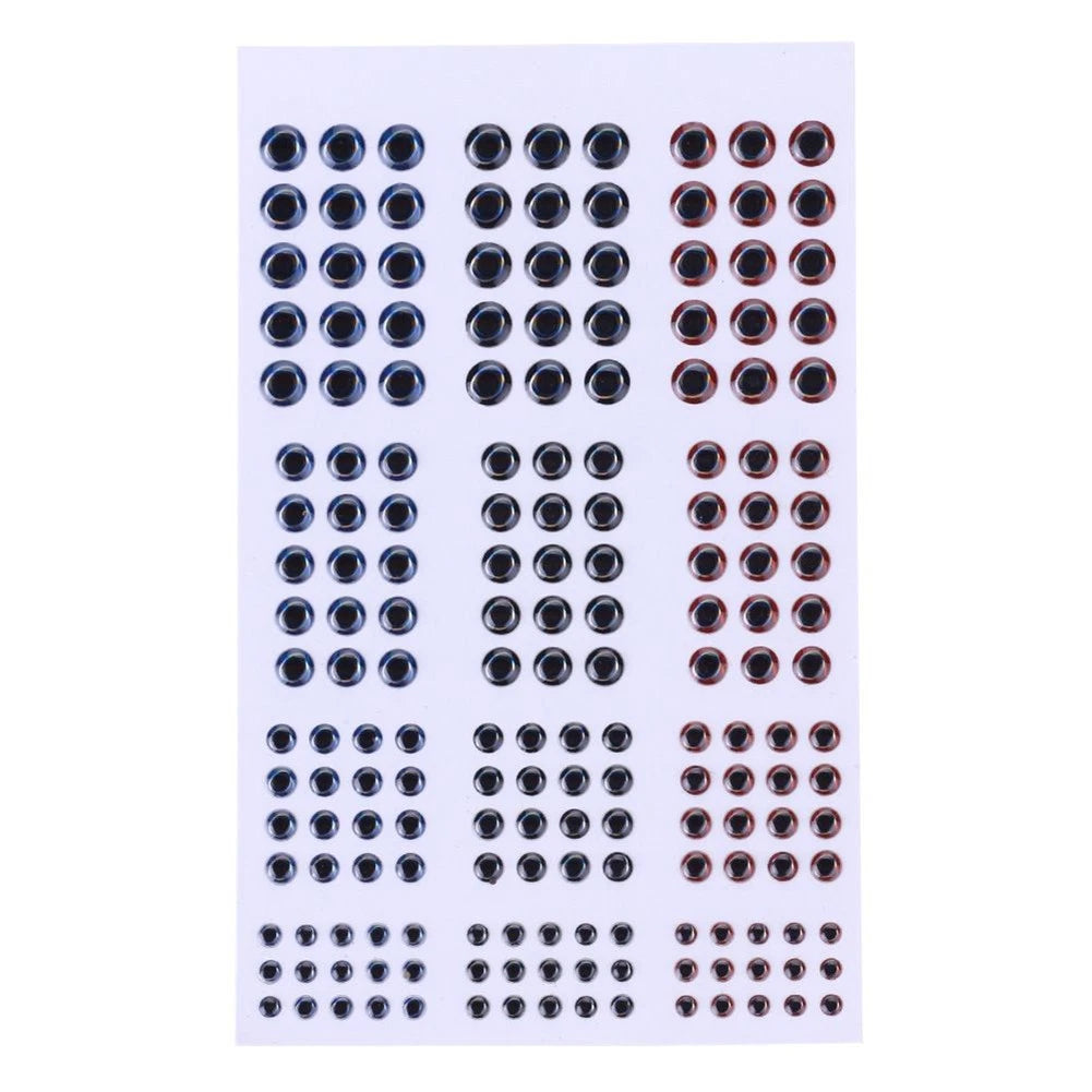 Set of 4 Lure Eyes 3mm 4mm 5mm 6mm for Fishing Bait