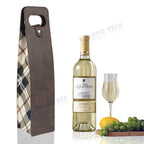 Brown Wine Bottle Tote Carrier Bag for Picnic for Universal (—)