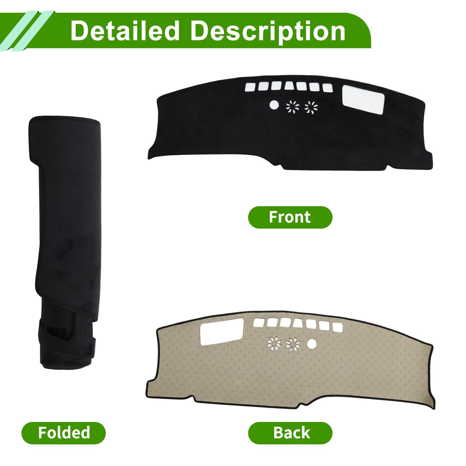 Dashboard Cover for Kia EV3 GT Line (2024–2025) HUD Flannel Black 1 Pc