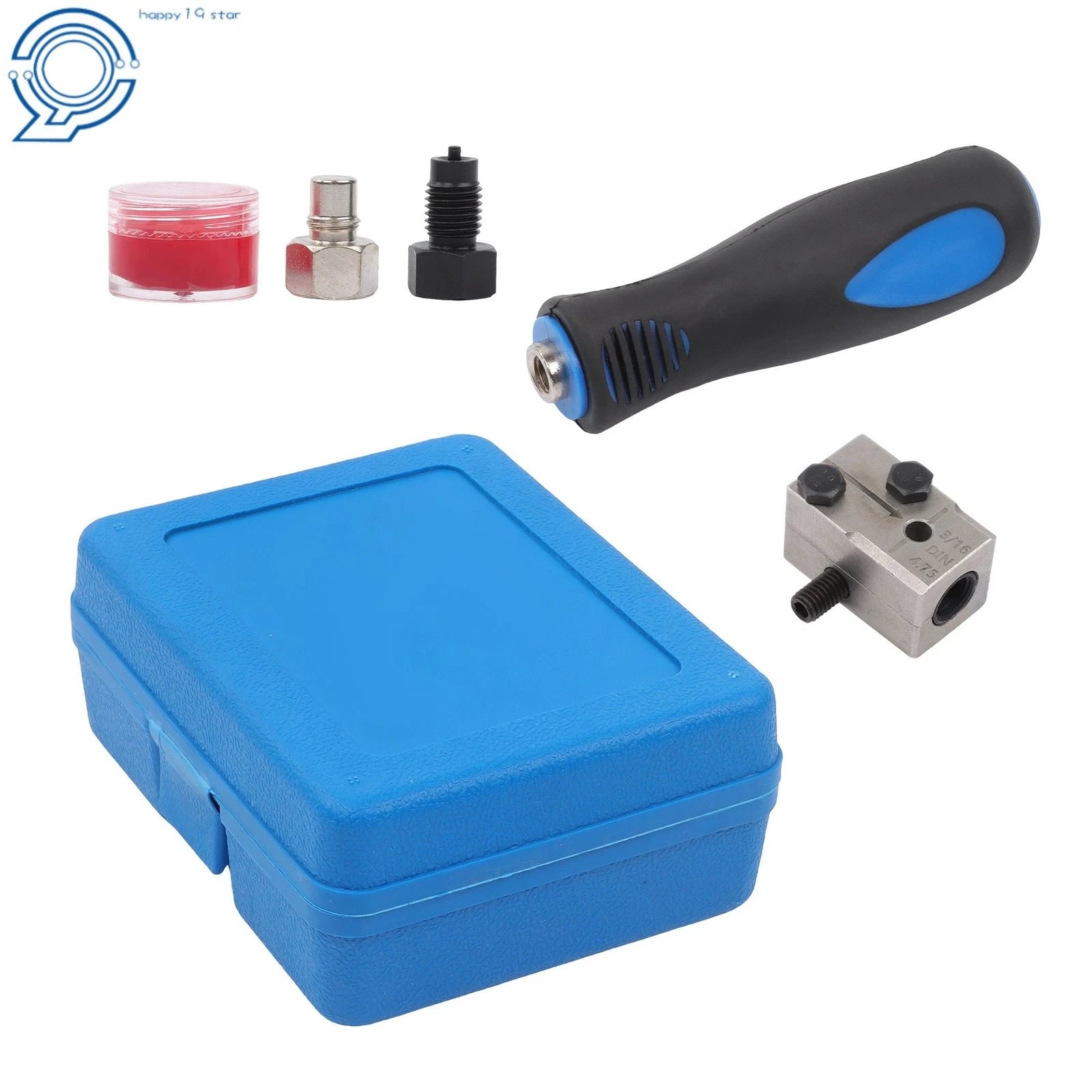 Handheld Pipe Flares Tool for Car Brake Line Flaring (3/16")
