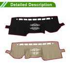 Dashboard Cover Mat for Toyota Land Cruiser Prado 150 (2009–2023) Black Red