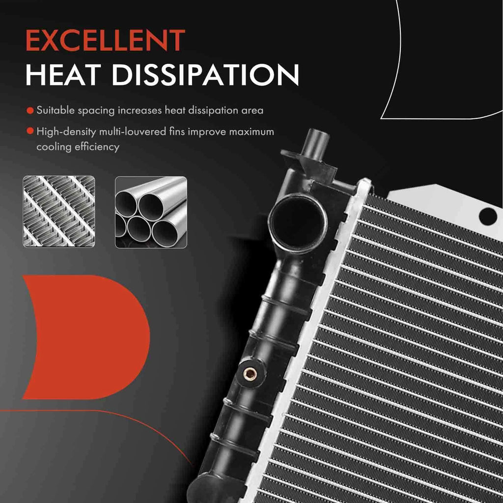 Radiator with Trans Oil Cooler for Ford Escort (1998–2003)