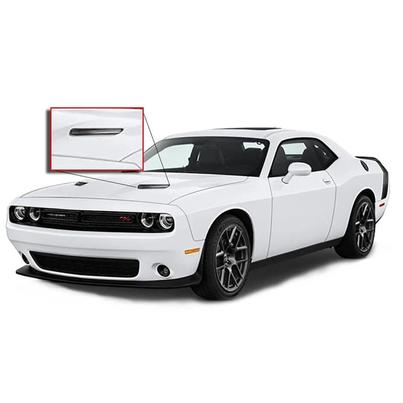 Hood Vent Insert Polished Stainless Billet Style for 2015-2017 Challenger SXT