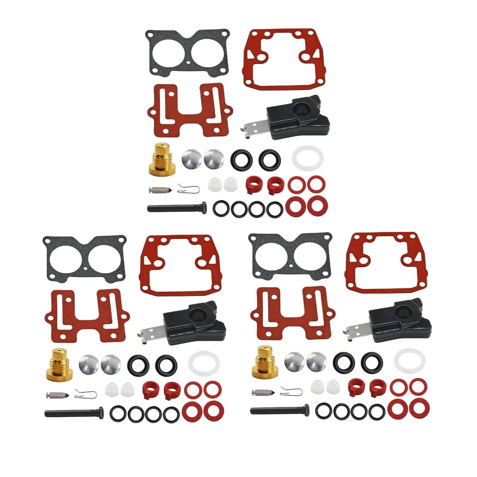 3Pcs Carb Repair Kit 439076 for Johnson Evinrude (BRP/OMC)