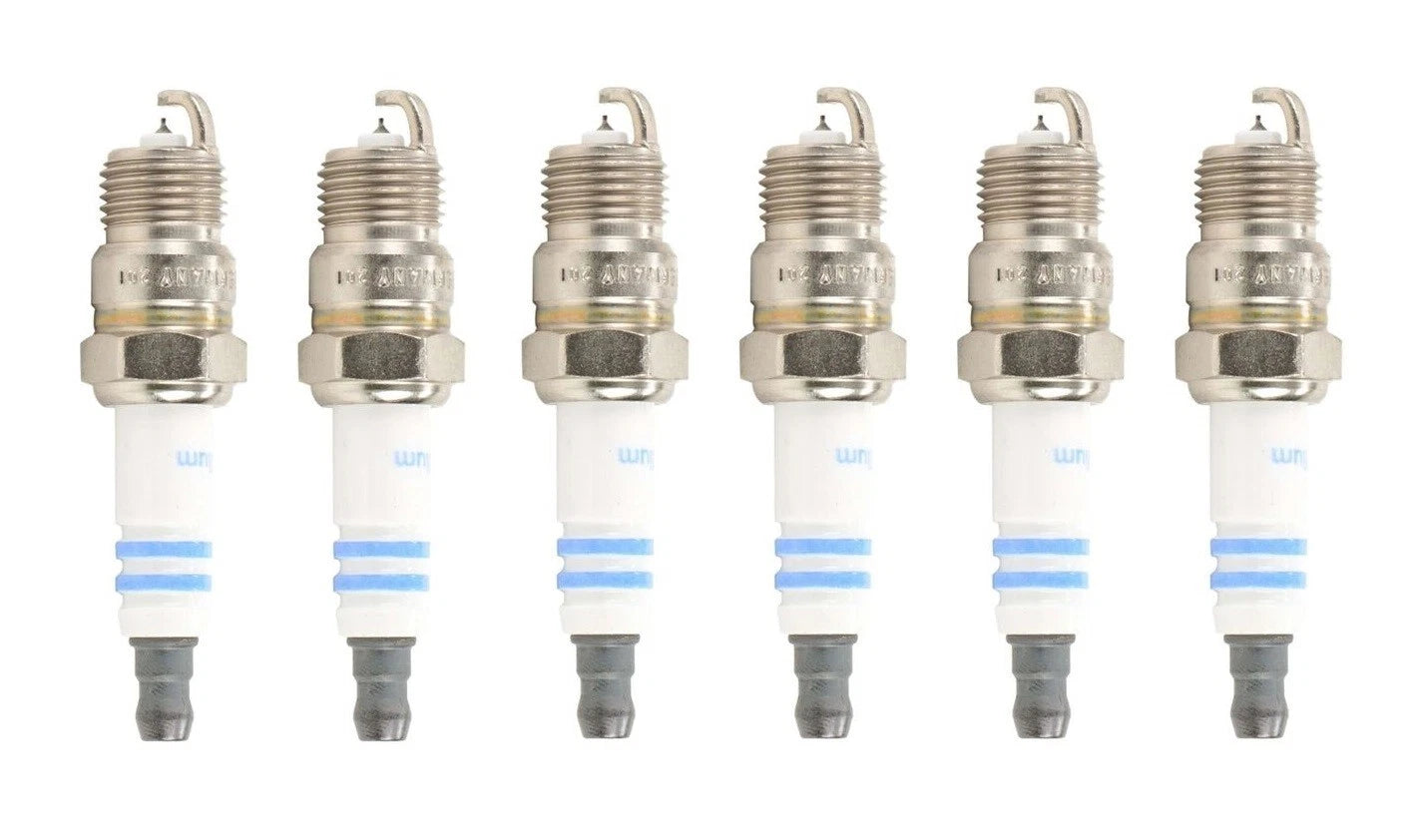 Set of 6 Bosch Double Iridium Spark Plugs for Pontiac Buick Jeep Chevy GMC (V6 L6)