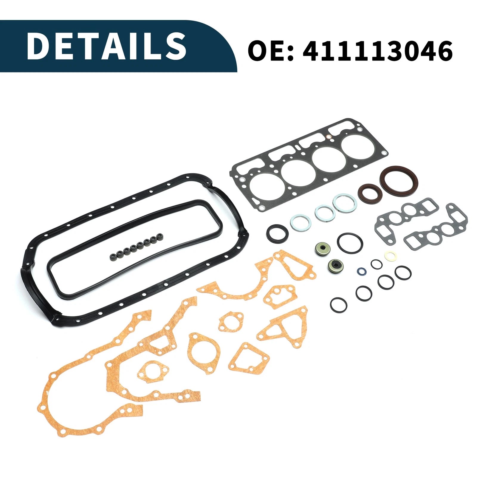 Cylinder Head Gasket Kit No. 411113046 for Toyota 5K (Year Range Not Specified)