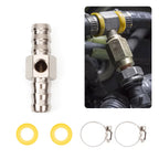 Fuel Line Pressure T-fitting Gauge Sensor Adapter for