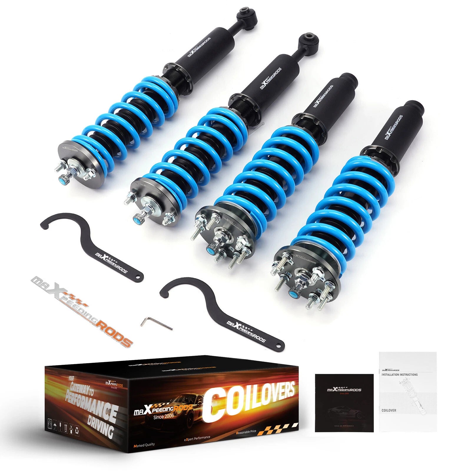 Set of 4 Lowering Coilovers for Honda Accord/TL (2003–2008)