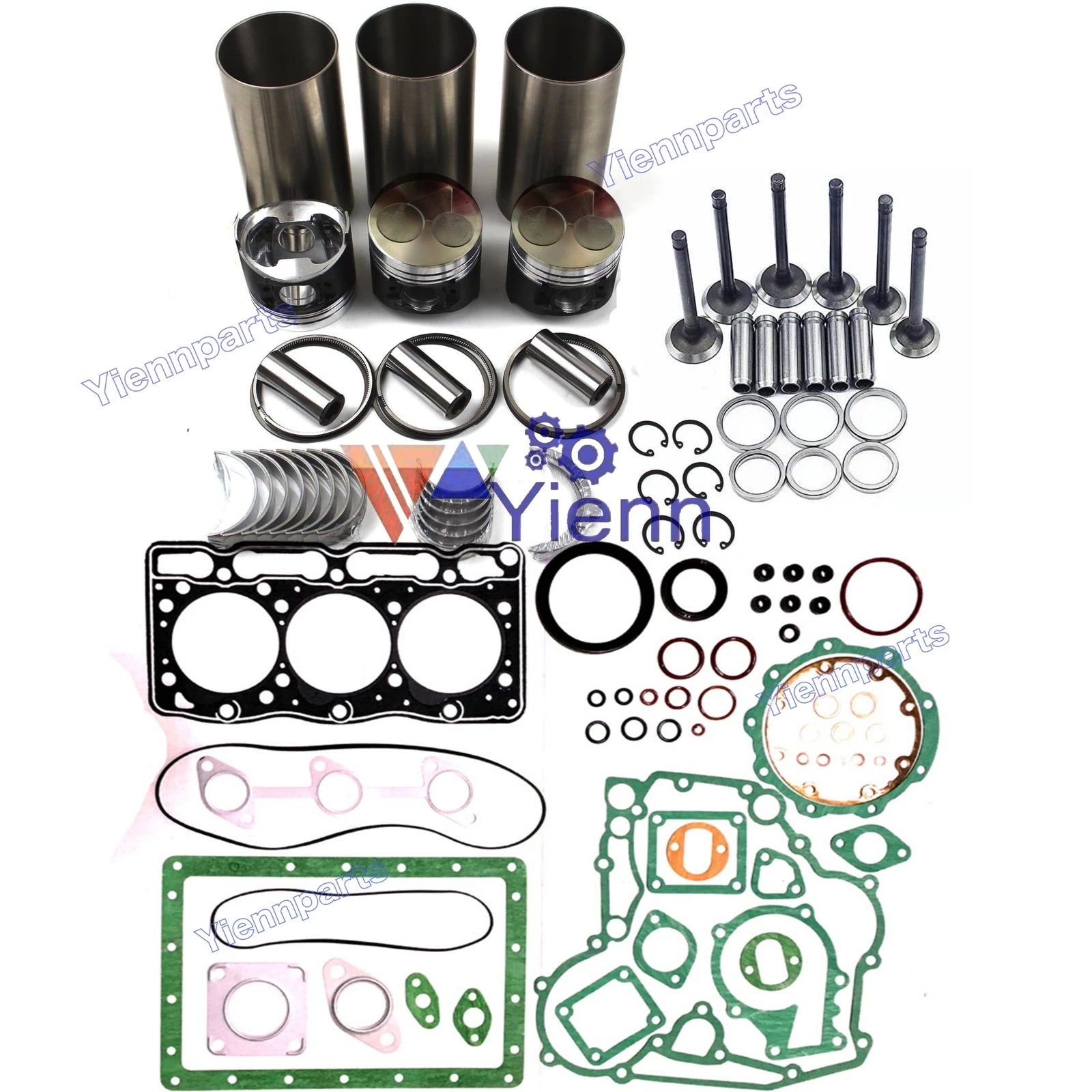D905 Overhaul Rebuild Kit for Kubota BX23LB-B, BX23LB-T, B1700E