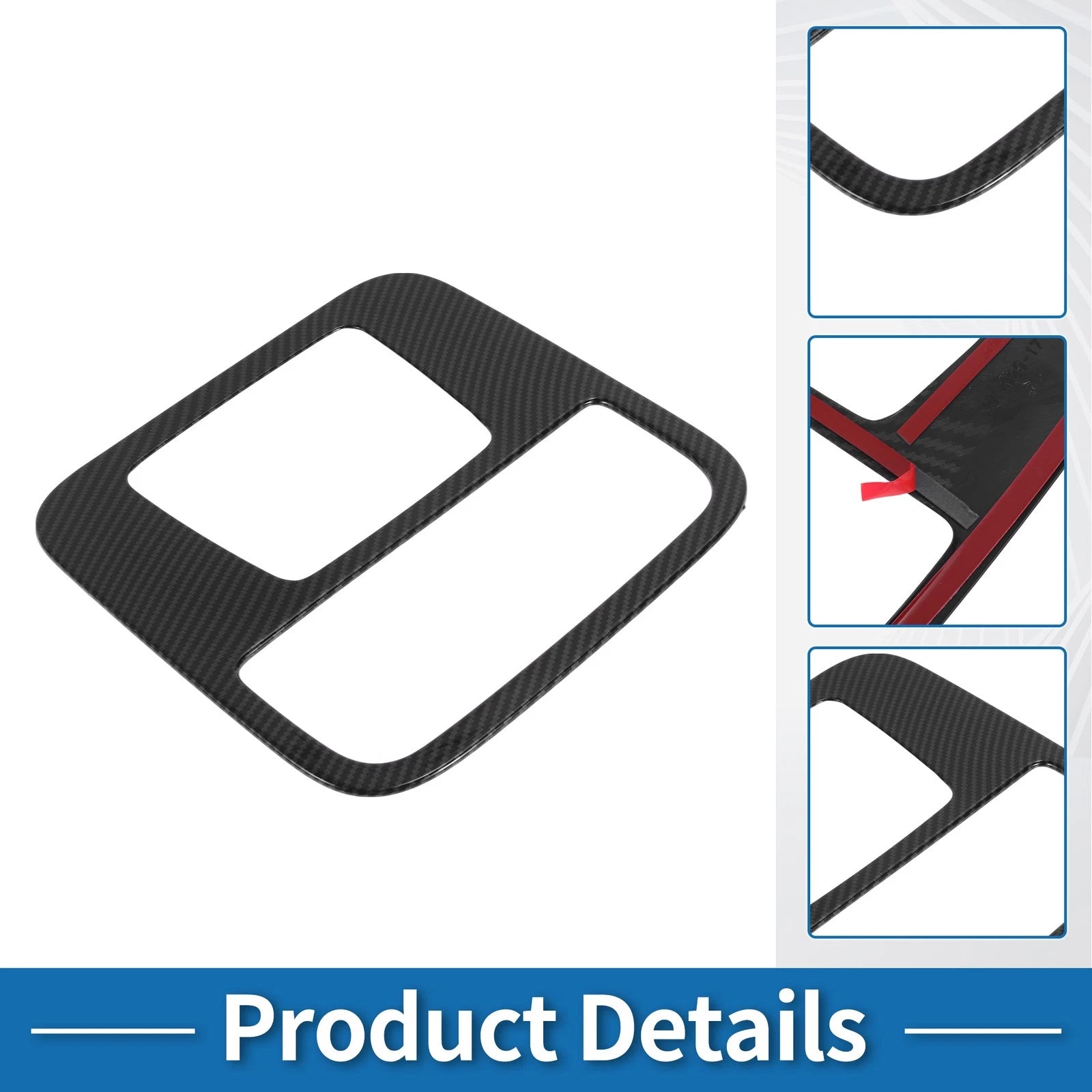 Front Row Light Trim Bezel for Honda N-BOX (2023) Carbon Fiber Black