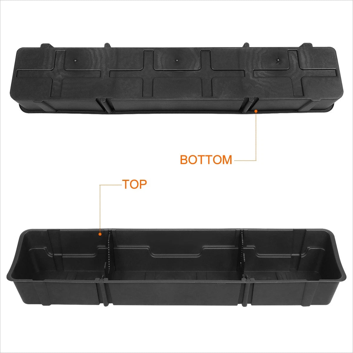 Under Seat Cargo Storage Box Organizer for Ford F150-F350 SuperCrew (2015–2024)
