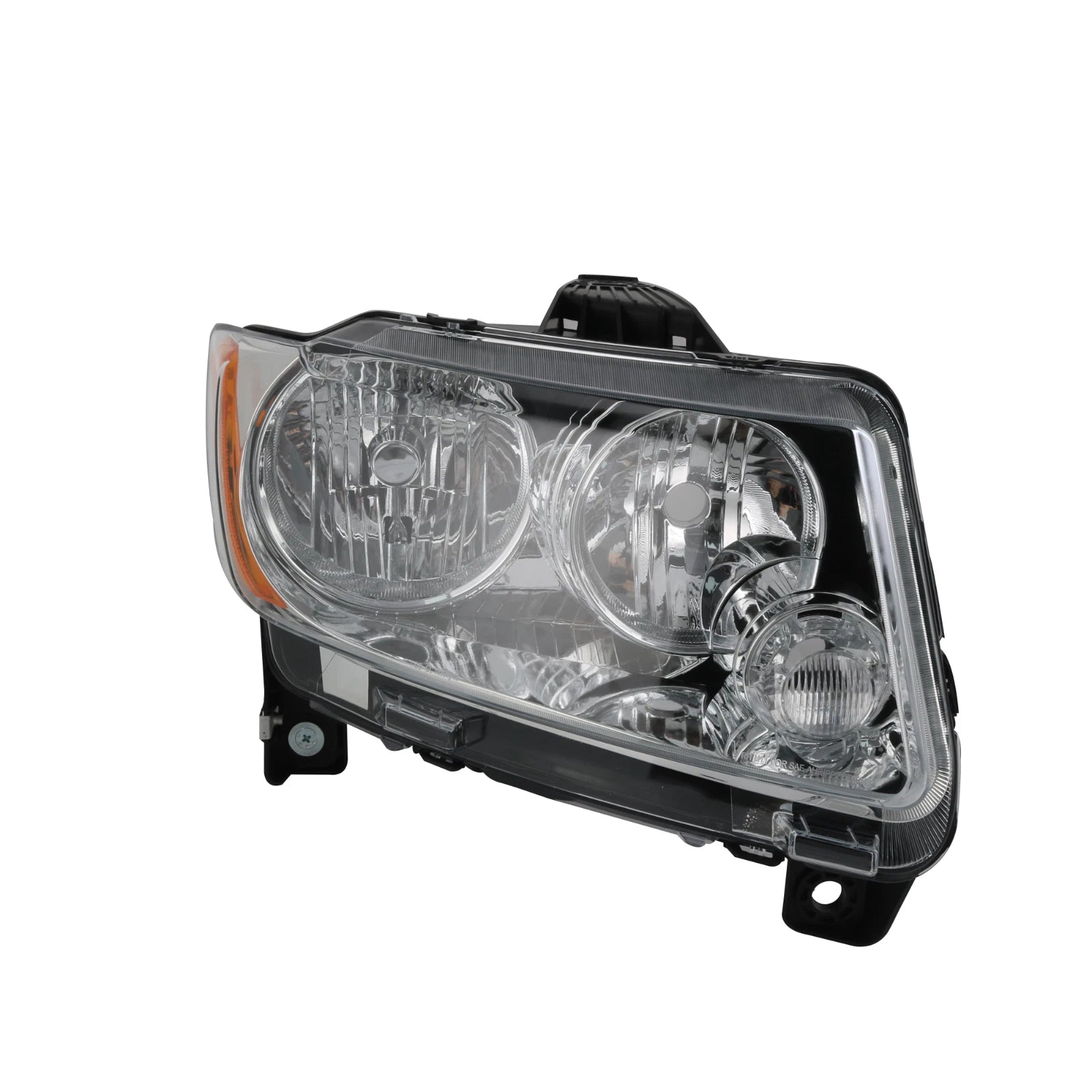 Pair Headlight Assembly for Jeep Grand Cherokee (2011-2013) & Compass (2011-2017) Chrome