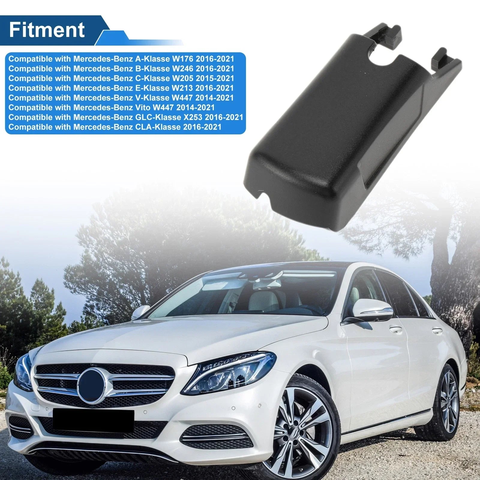 Front Windshield Wiper Arm Cover for Mercedes-Benz A-Klasse W176 (2016-2021)