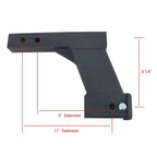 2 Inch Receiver Trailer Hitch Extender for Various Models (10000 lbs)