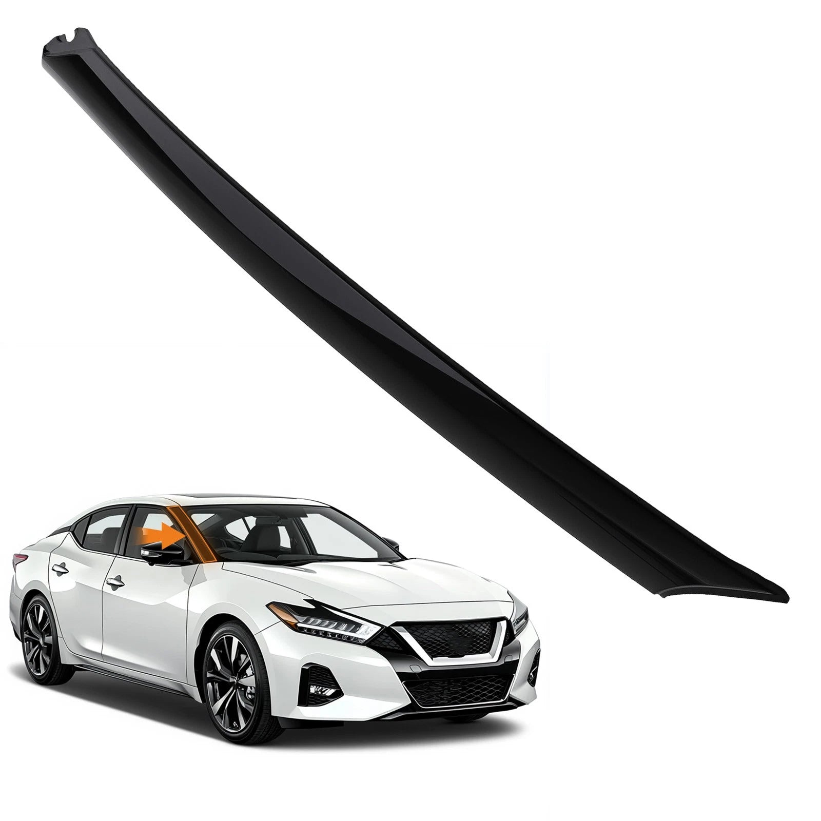 Set of 2 A Pillar Molding Trim for Nissan Maxima (2016–2023)