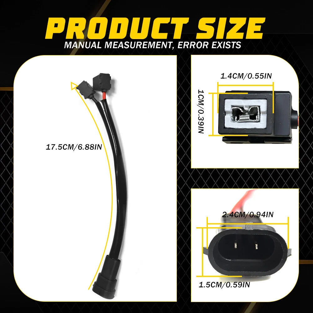 H11 to H1 Conversion Wire Harness Headlight Adapter for