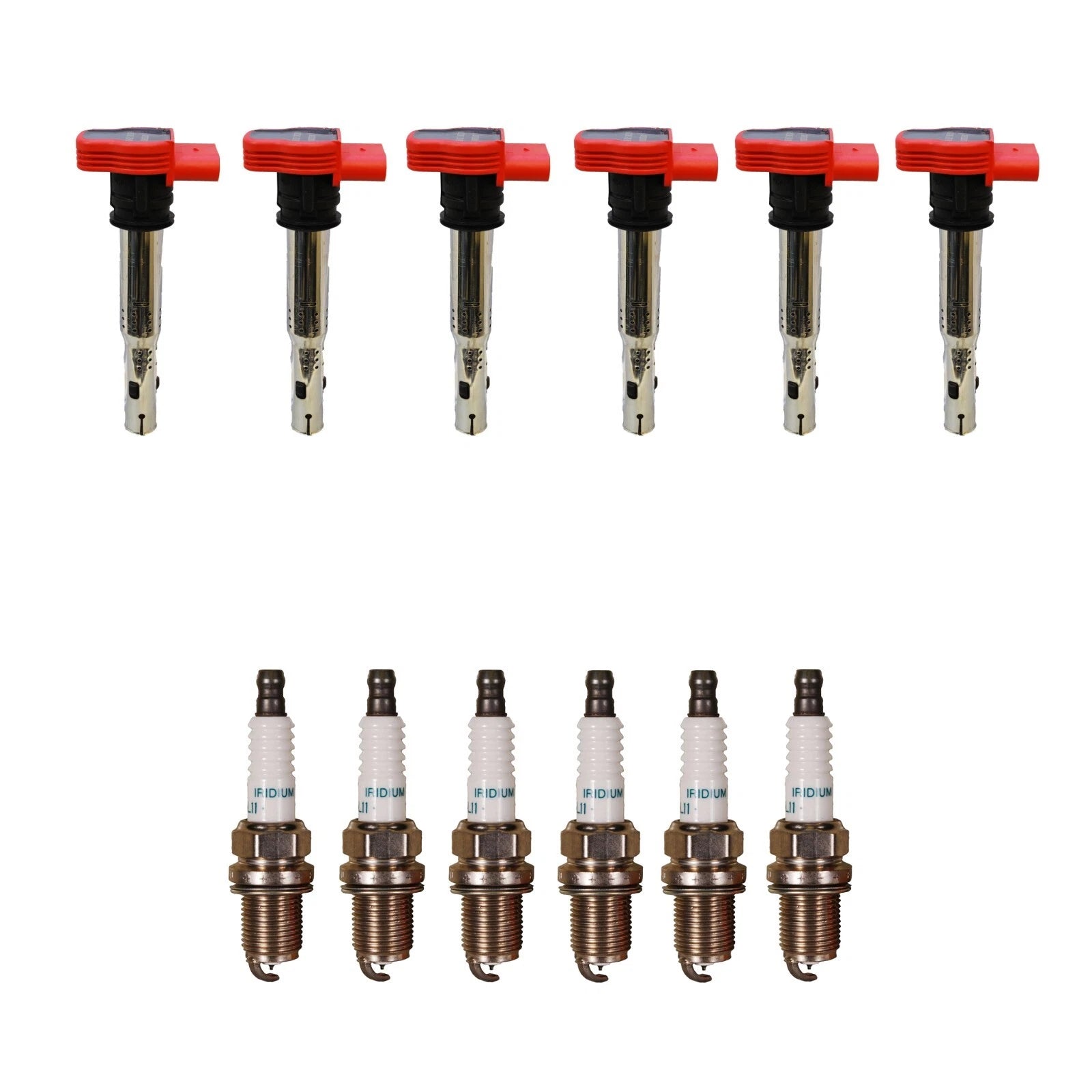 Set of 6 Denso Ignition Coils for Iridium Long Life (Gap 0.044)