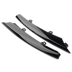 Gloss Black Front Side Grille Bumper Molding Trim for Jaguar XJ (2010-2015)