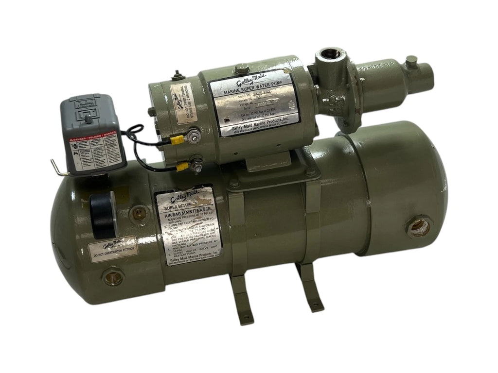 Galley Maid Water Pressure Pump w/ Accumulator Tank 7 GPM 24V MR Series